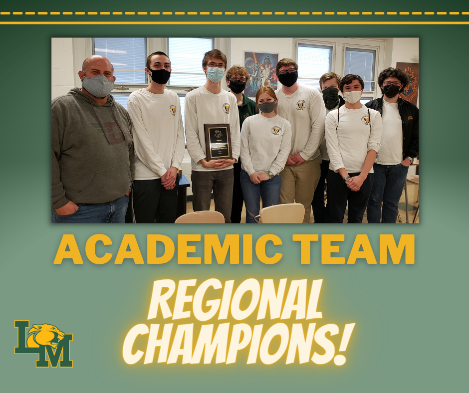 Little Miami Athletic Team poses with plaque after winning championship